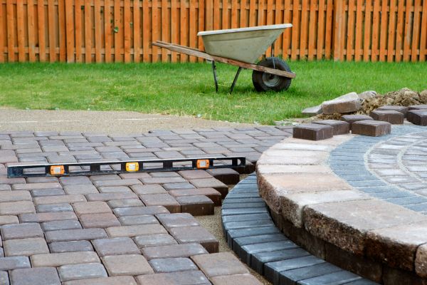 Patio Brick Installation in Tomball